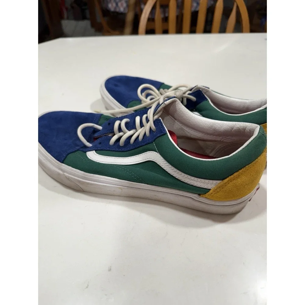 Vans Shoes Yacht Club Old Skool 10.5 Men Multicolor Colorful Block Suede School